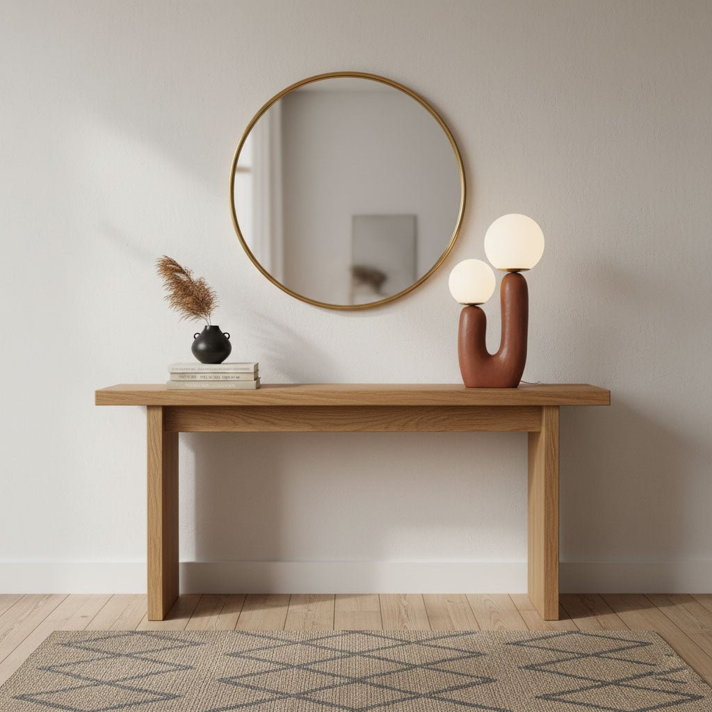 Oo Rough Table Lamp — Plug-In Design, Warm Glow, Four Colors
