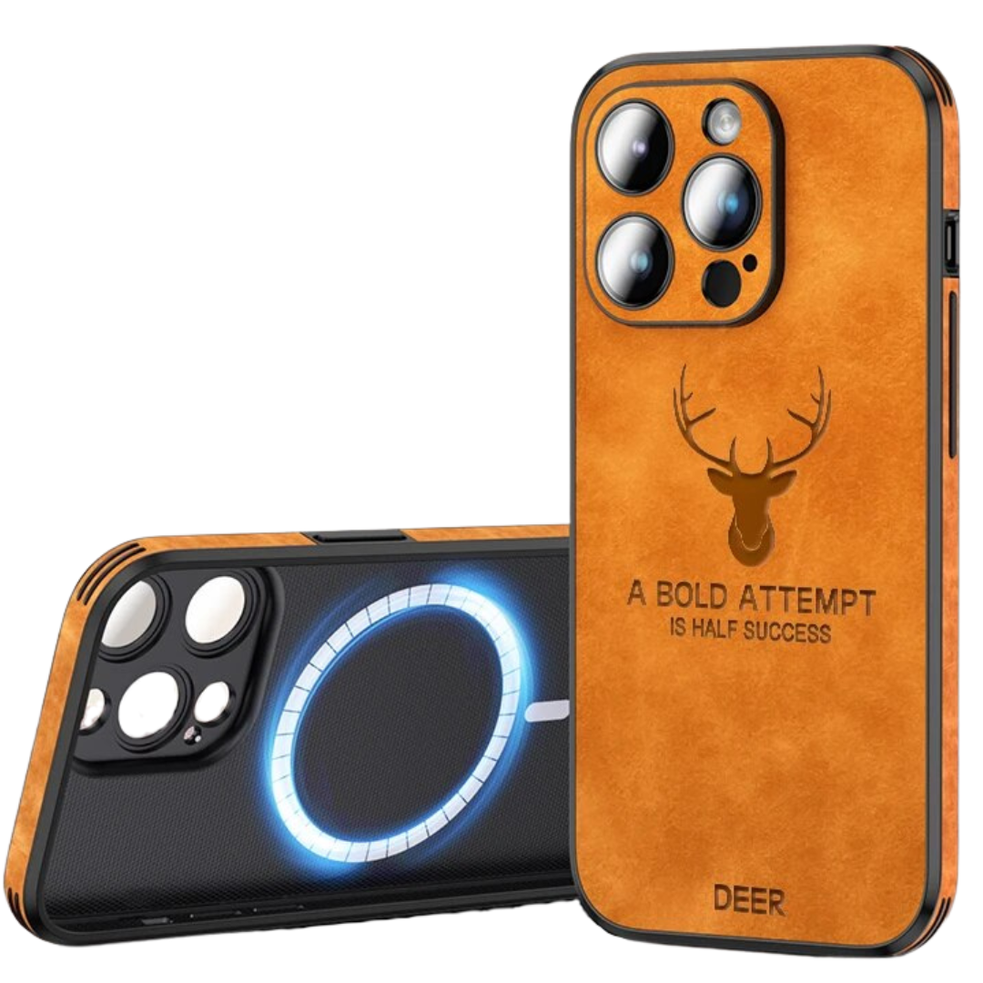 Slim Shockproof Smartphone Case in Genuine Leather – Stylish Protection - Esilora
