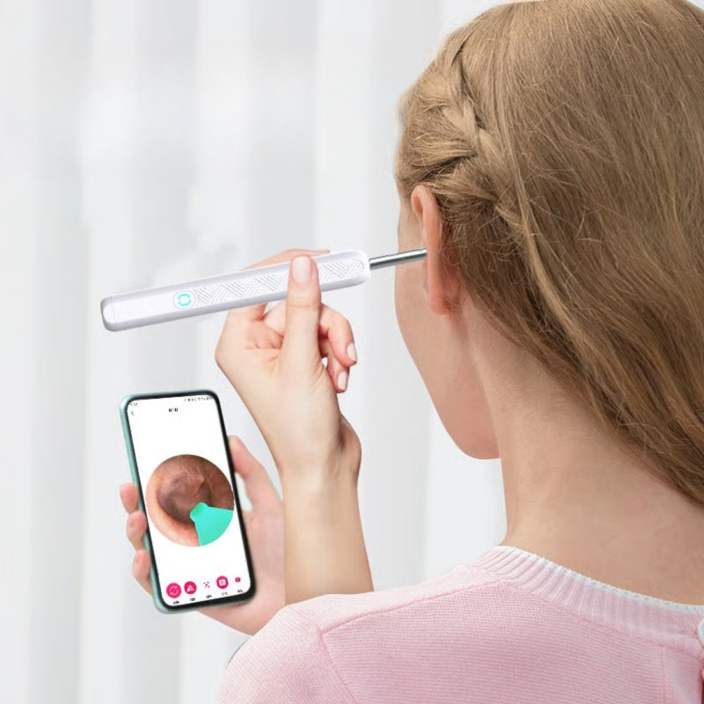 Wireless Otoscope Camera — 1080P HD Lens, Wi-Fi Live Stream, iOS & Android Compatible