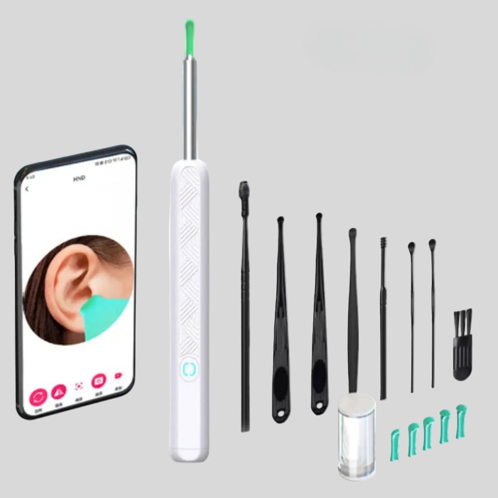 Wireless Otoscope Camera — 1080P HD Lens, Wi-Fi Live Stream, iOS & Android Compatible