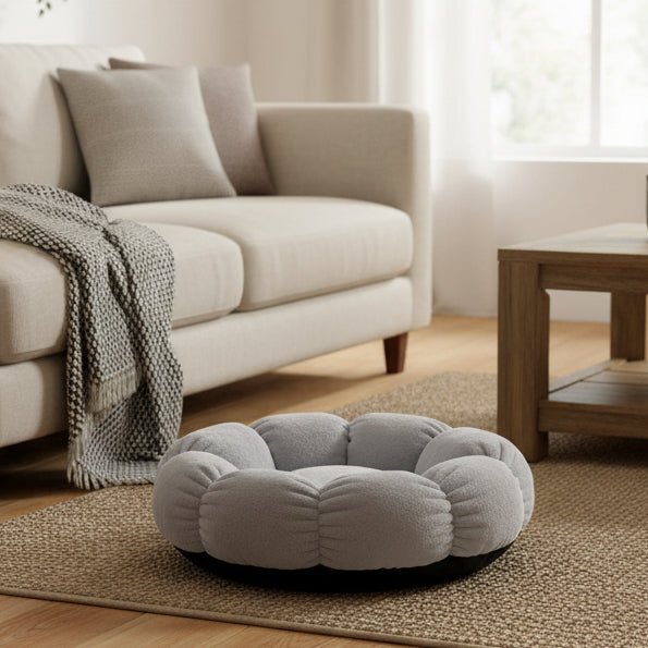 BlossomPaw Flower Shape Cat Bed For Deep Sleep And Relaxation For Cats