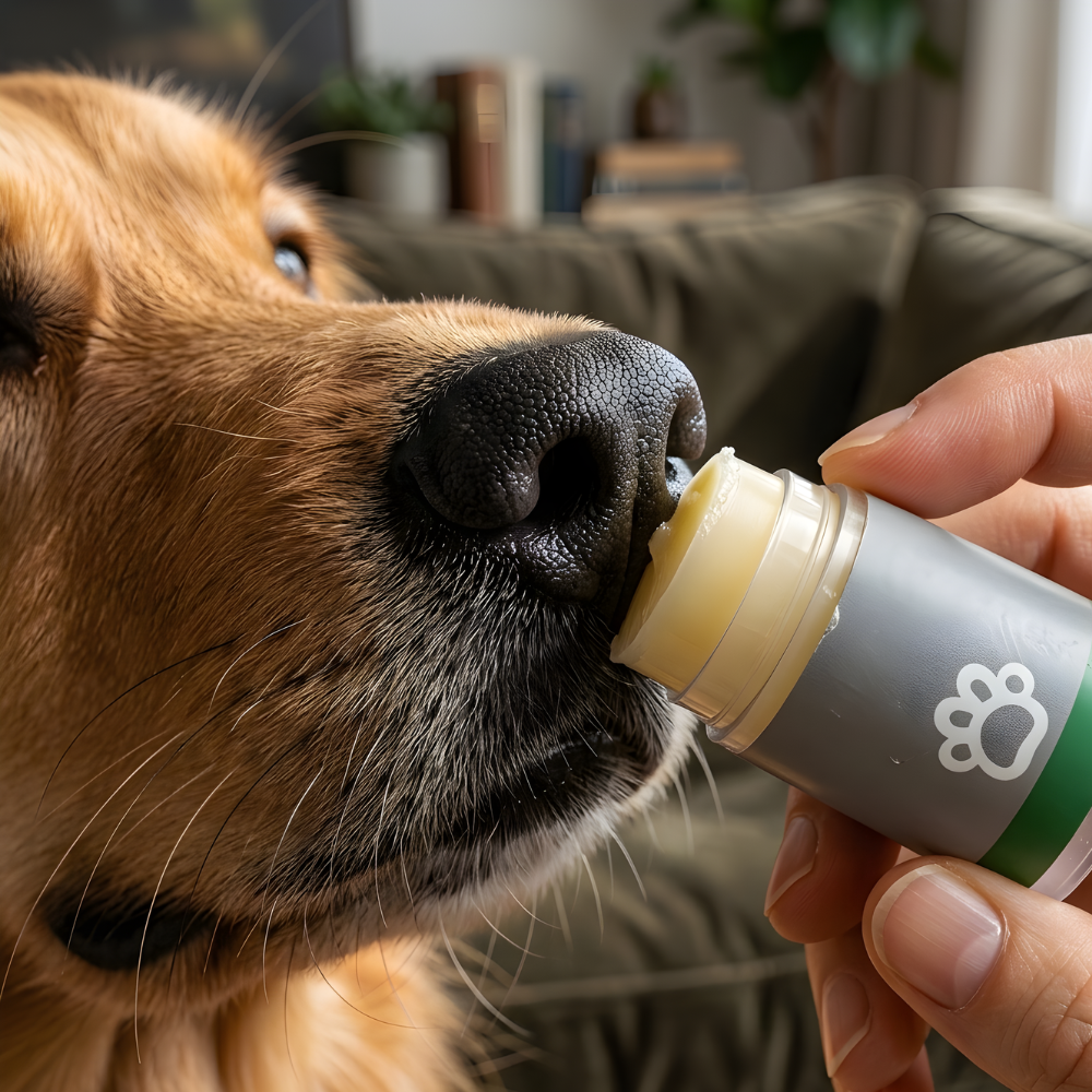 PawCalm 犬用肉球・鼻バームスティック - 手を汚さず塗布可能