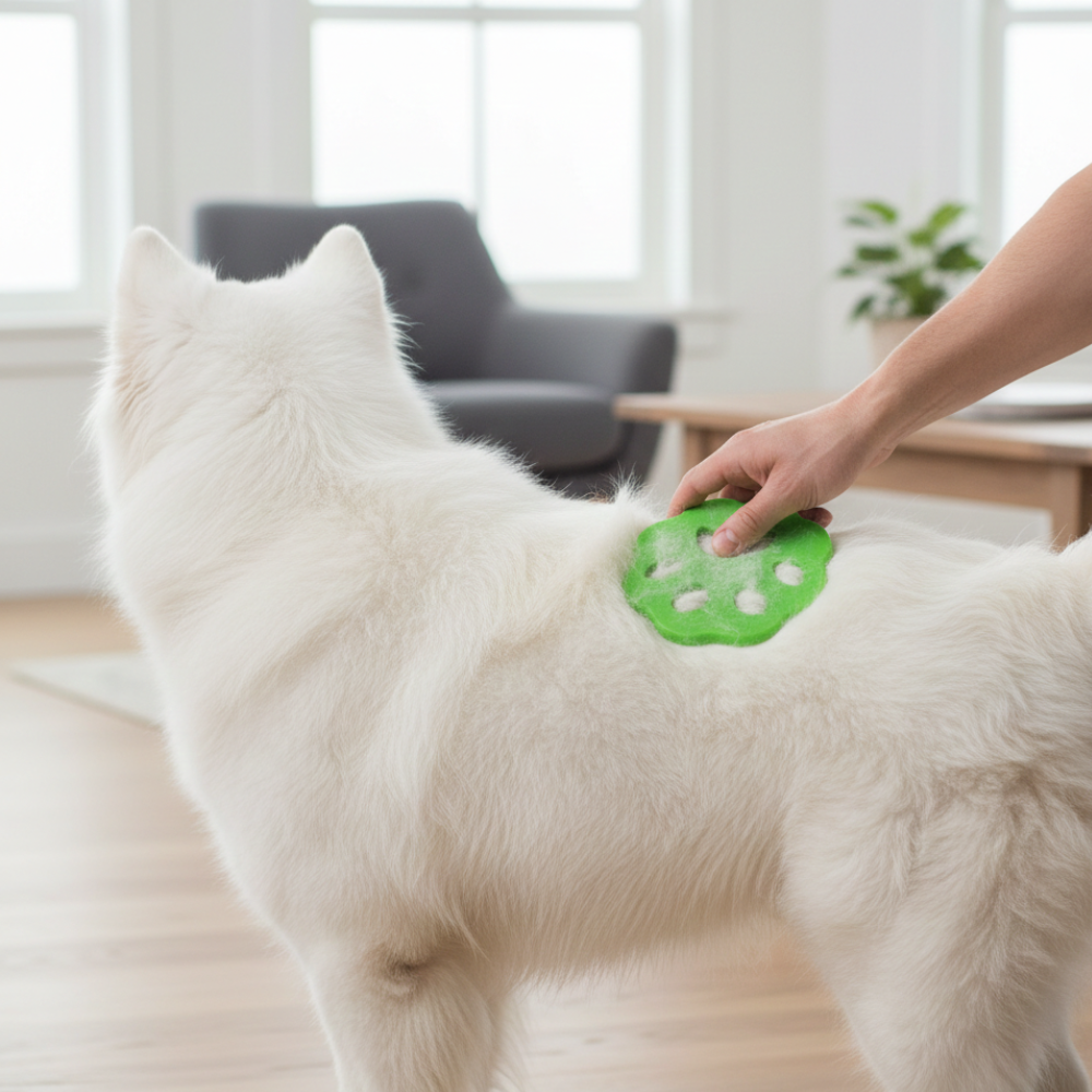PetPure återanvändbar borttagare för djurhår och ludd — tvättverktyg