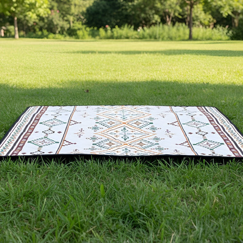 2m x 2m kokoontaitettava piknikviltti - kevyt ja kannettava