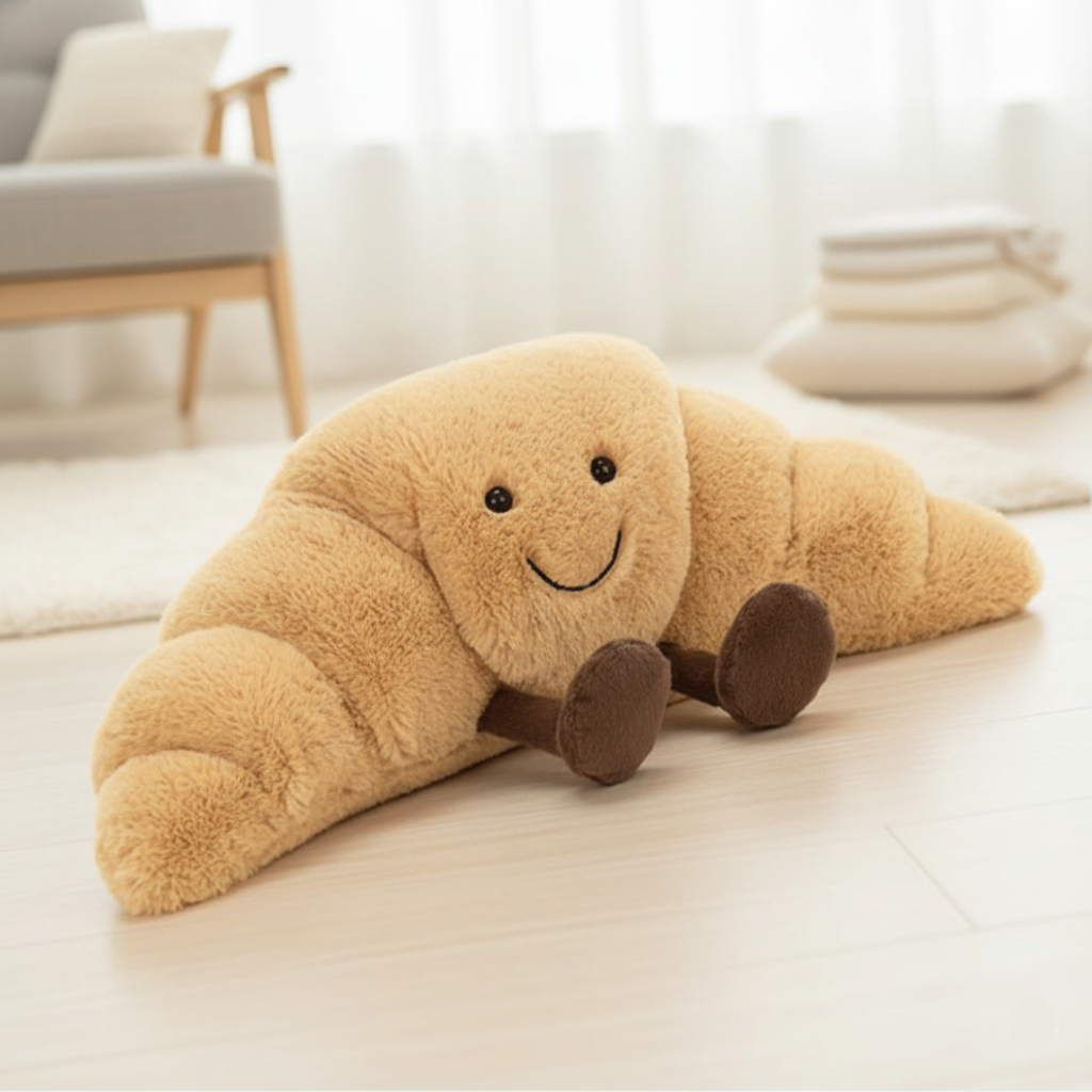 Bread Shaped Soft Plush Toy — Cute Cuddle Design