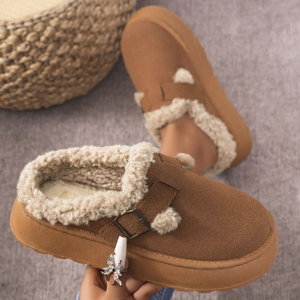 CozyNest Women's Plush Slippers With Comfort and Warmth