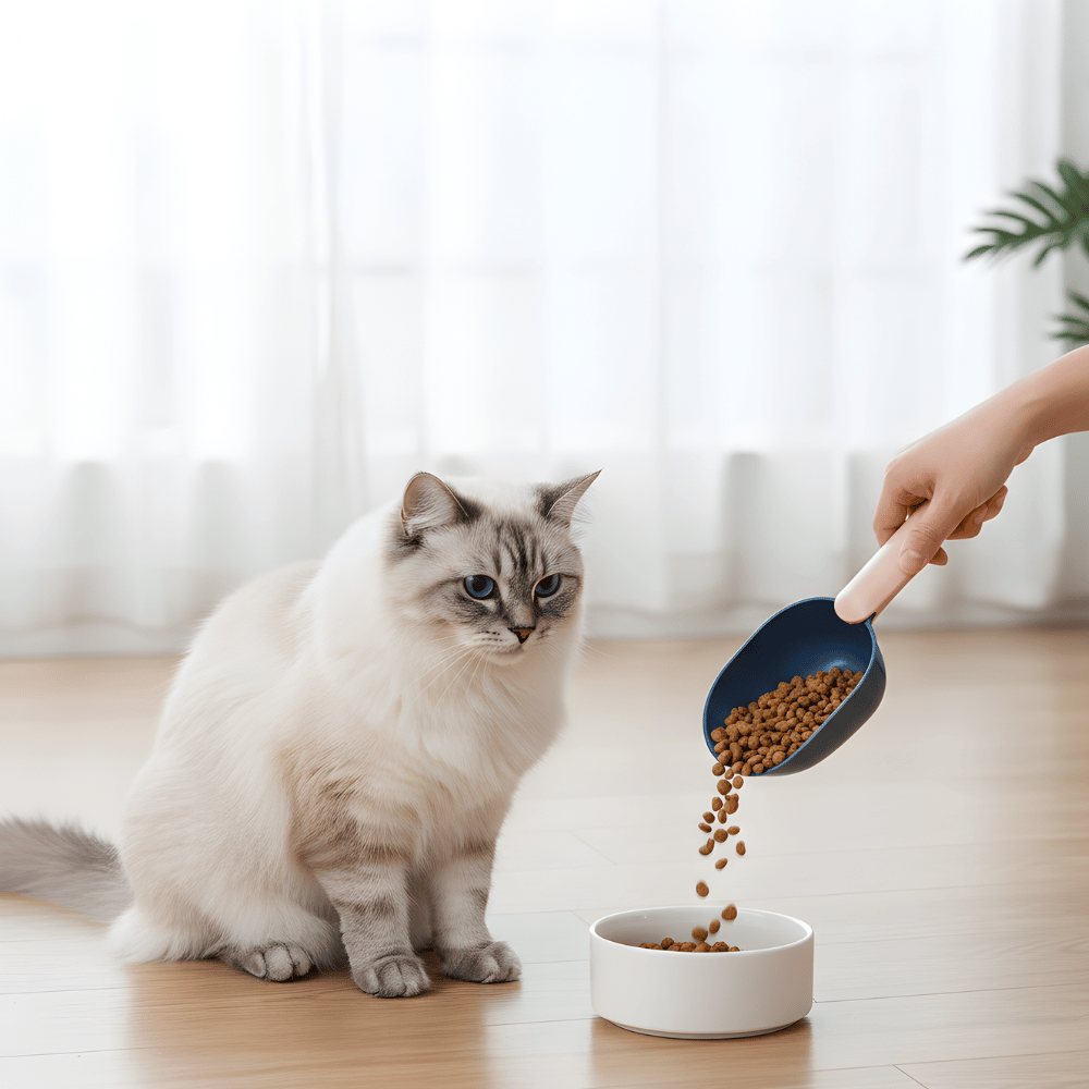 مغرفة طعام للحيوانات الأليفة ثنائية الاستخدام PortionSnap — مشبك إغلاق محكم للحفاظ على الط freshness