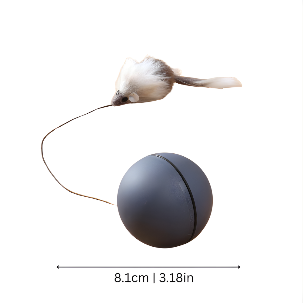 PounceOrbit Smart Rolling Cat Teaser Ball — Touch Activated