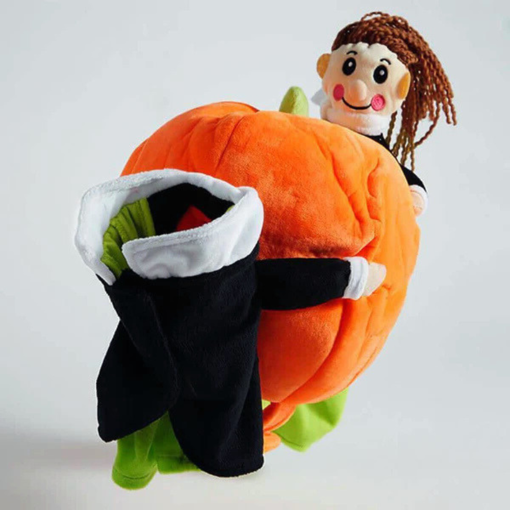 PumpkinRider Αποκριάτικη Στολή Σκύλου — Παιχνιδιάρικος Καβαλάρης Κολοκύθας