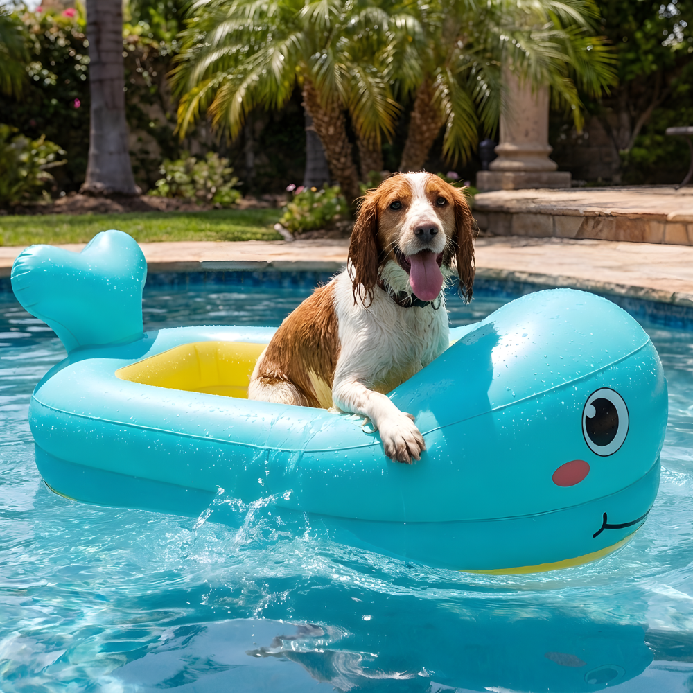 PupFloat opblaasbare drijfmat voor honden - dubbele luchtkamers