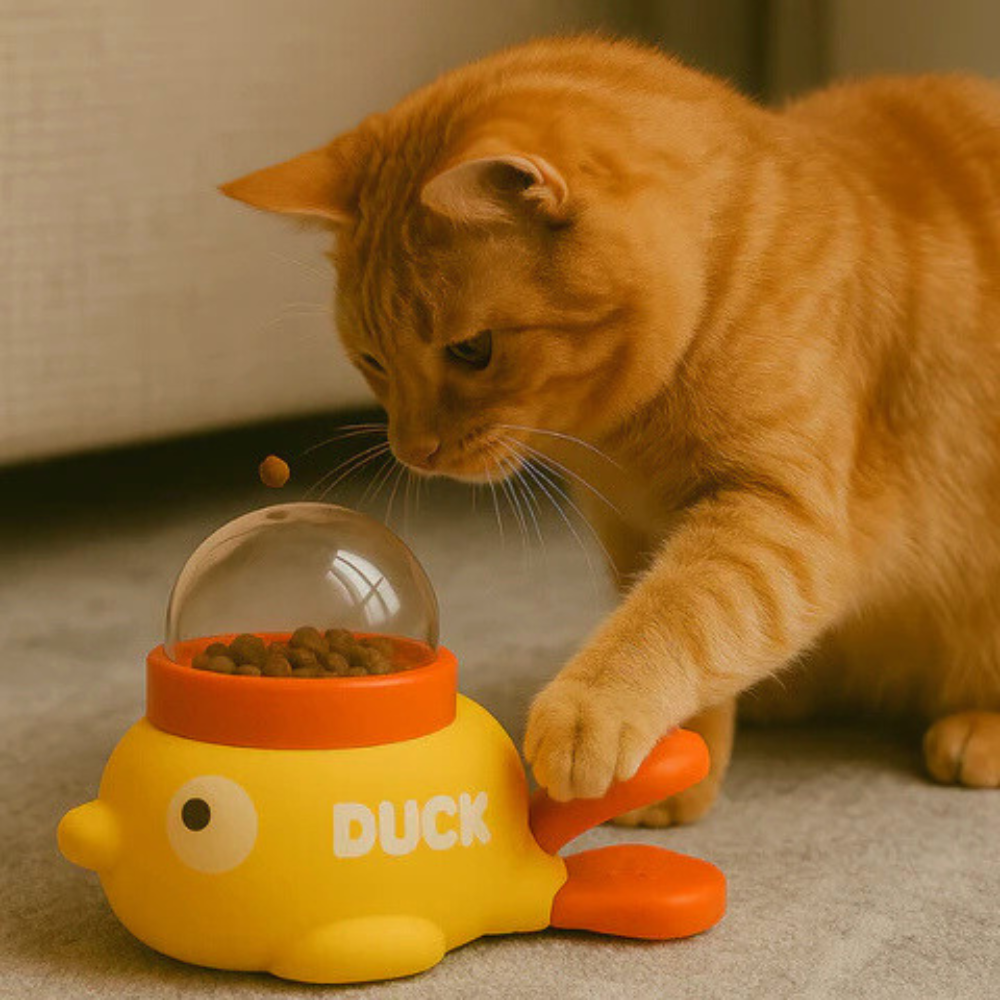 PurrFeast interaktiv foderdispenser til katte - aktivitetsfoderautomat