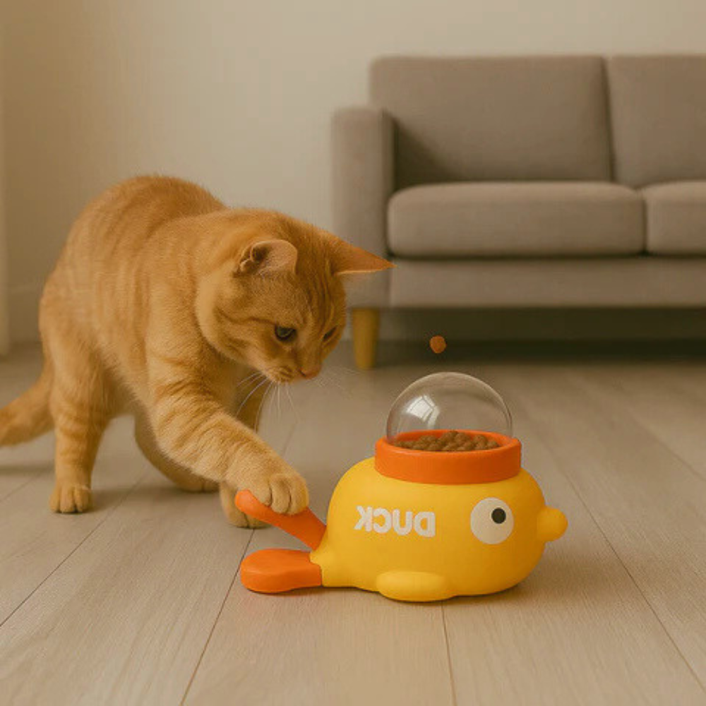 PurrFeast interaktiv foderdispenser til katte - aktivitetsfoderautomat