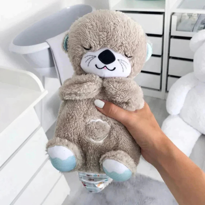OtterNest ハートビート入りふわふわカワウソ犬用おもちゃ - 安心感を与えるお友達