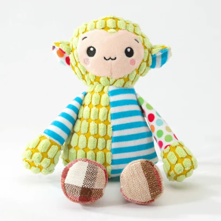PlushForge Pískací hračka pro psy - nezničitelná plyšová žvýkací hračka