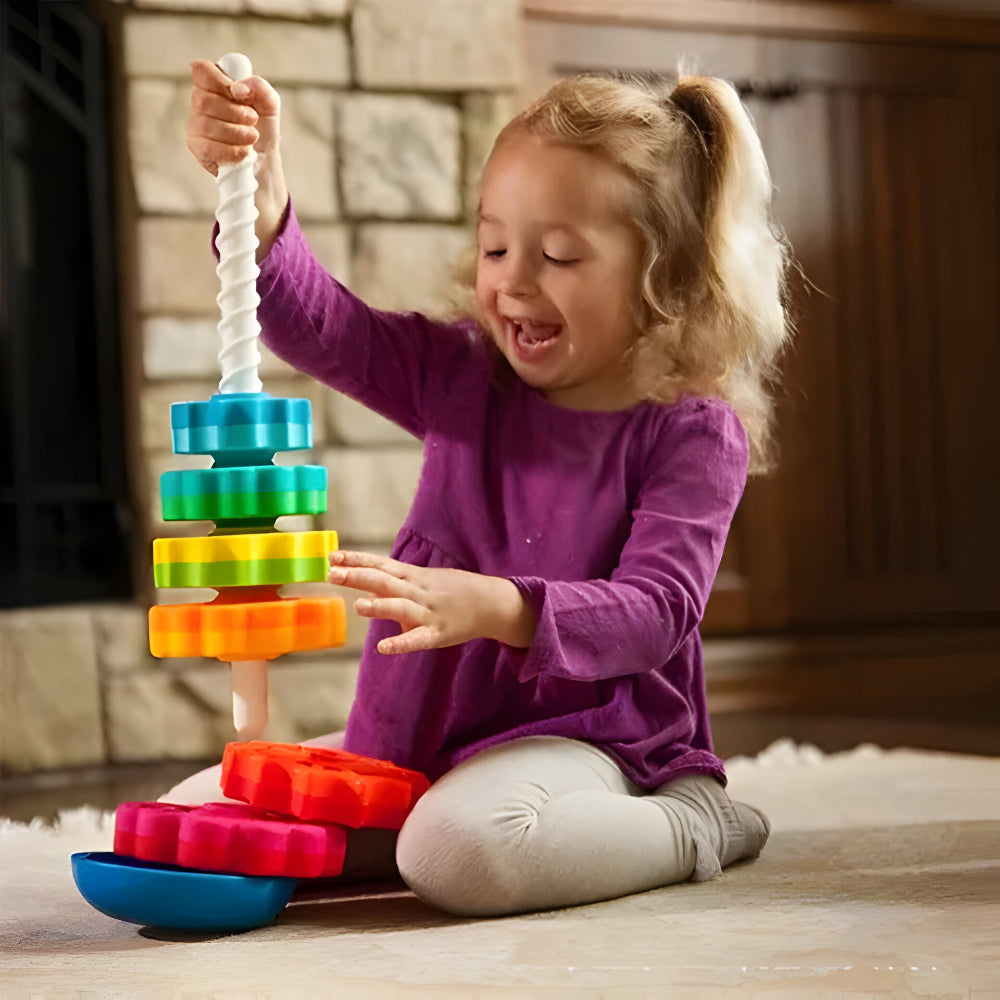 Colorful Plastic Stackable Rings — Learning Toy