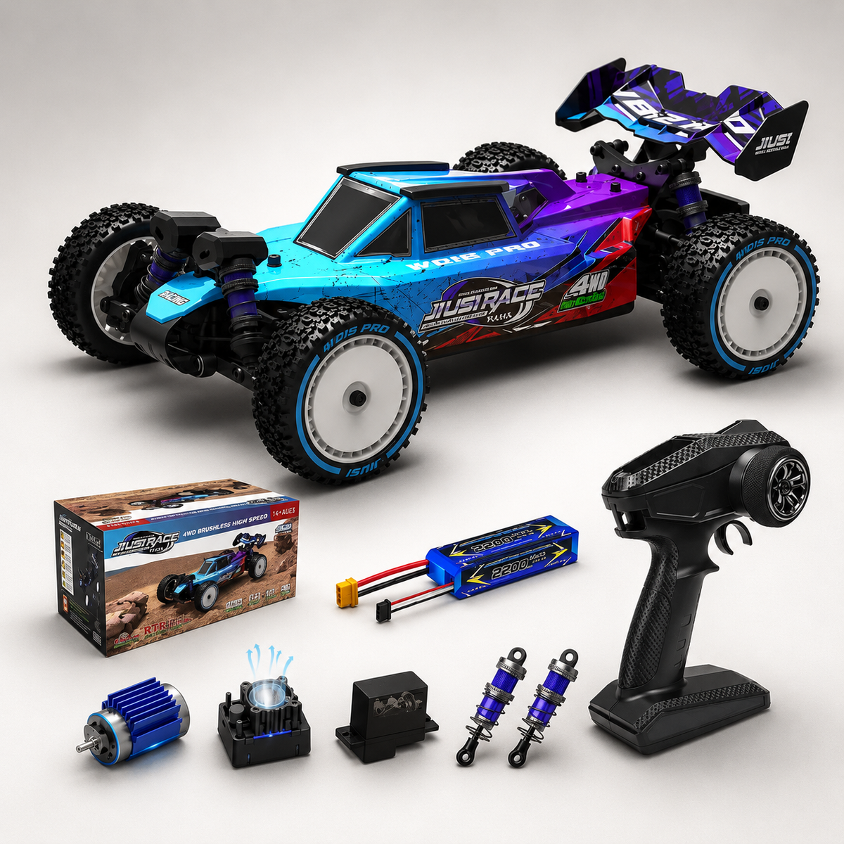 Bürstenloser RC-Geländewagen mit Allradantrieb