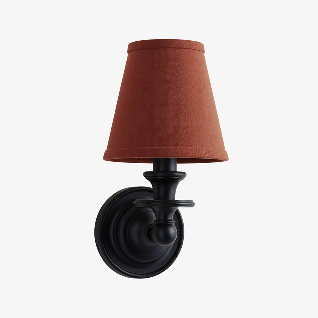Rowan Drum Shade Wall Sconce – Fabric Sconce Light for Cozy Cottage Lighting | Esilora