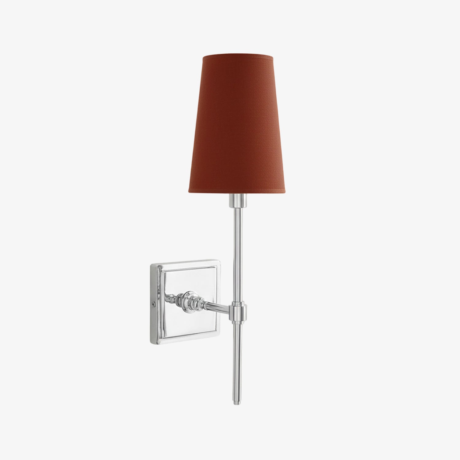 Rowan Elegant White-Linen Shade Wall Lamp – Retro Metal Wall Light for Bedroom & Hallway | Esilora