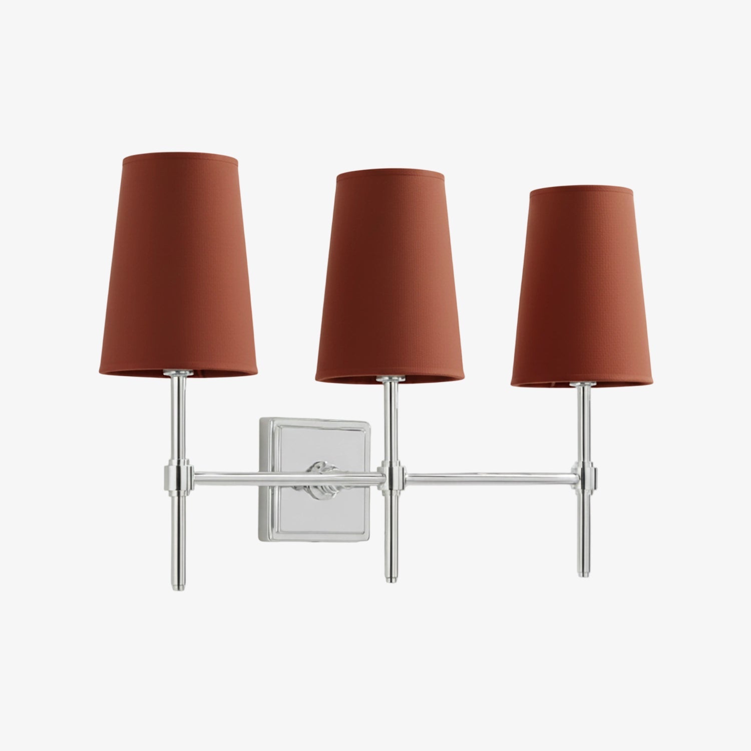 Rowan Elegant White-Linen Shade Wall Lamp – Retro Metal Wall Light for Bedroom & Hallway | Esilora
