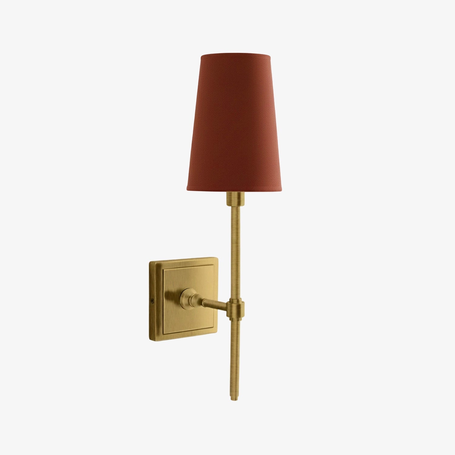 Rowan Elegant White-Linen Shade Wall Lamp – Retro Metal Wall Light for Bedroom & Hallway | Esilora