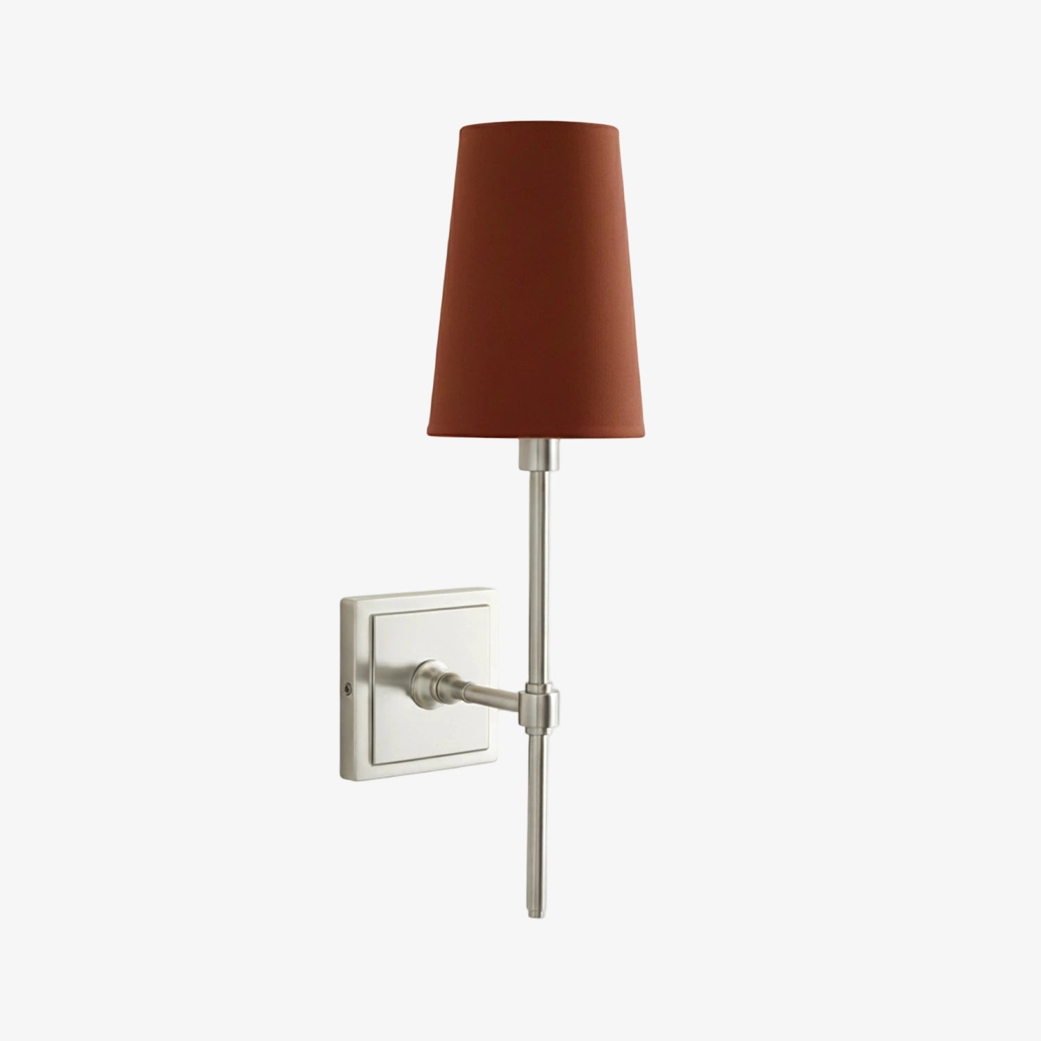 Rowan Elegant White-Linen Shade Wall Lamp – Retro Metal Wall Light for Bedroom & Hallway | Esilora