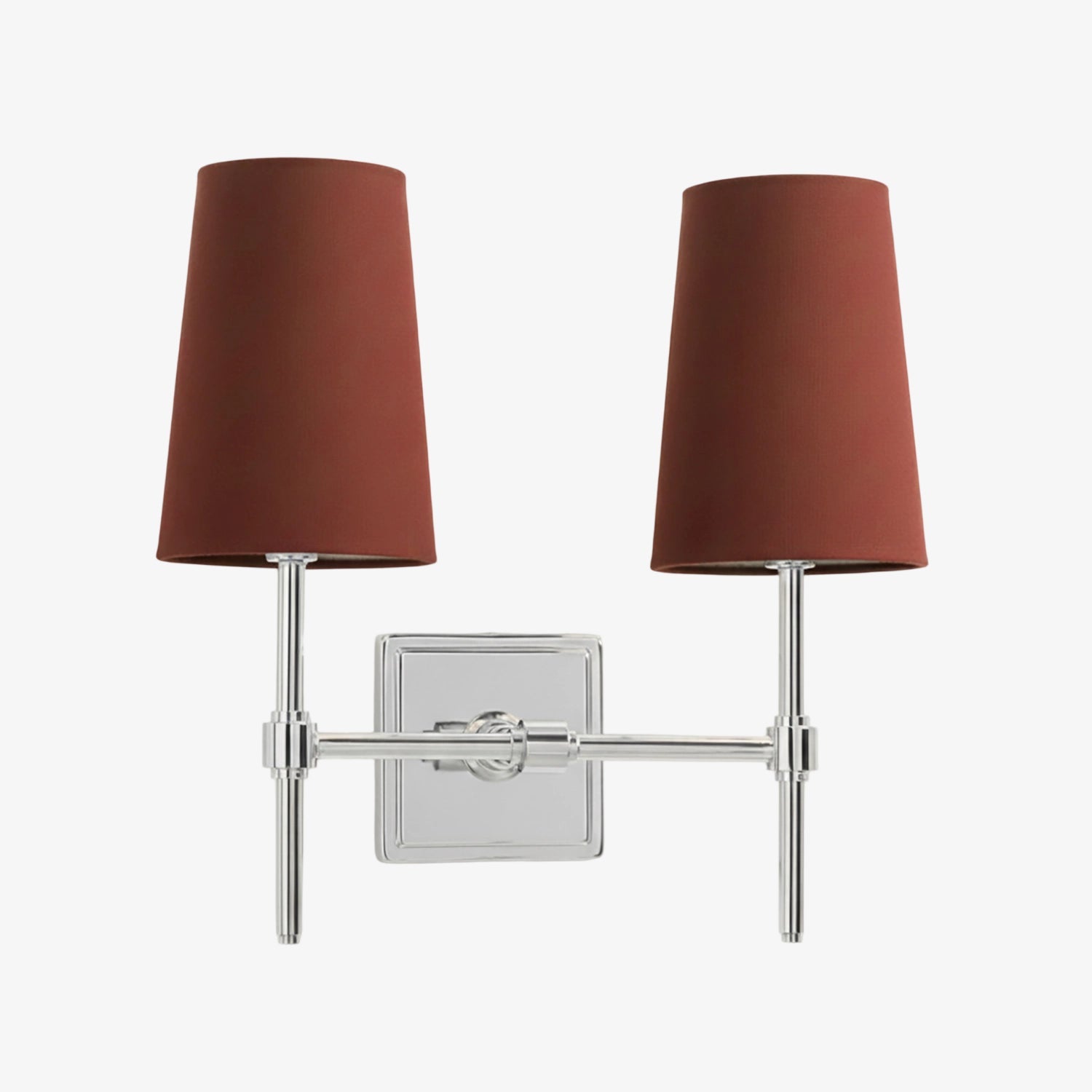 Rowan Elegant White-Linen Shade Wall Lamp – Retro Metal Wall Light for Bedroom & Hallway | Esilora