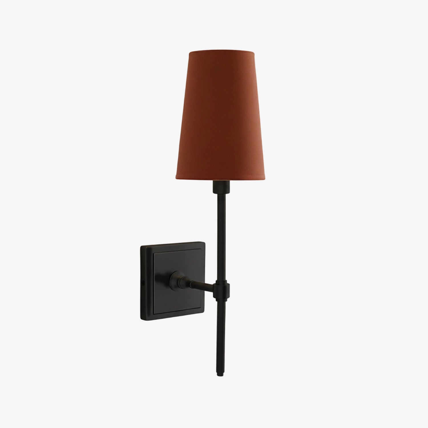 Rowan Elegant White-Linen Shade Wall Lamp – Retro Metal Wall Light for Bedroom & Hallway | Esilora