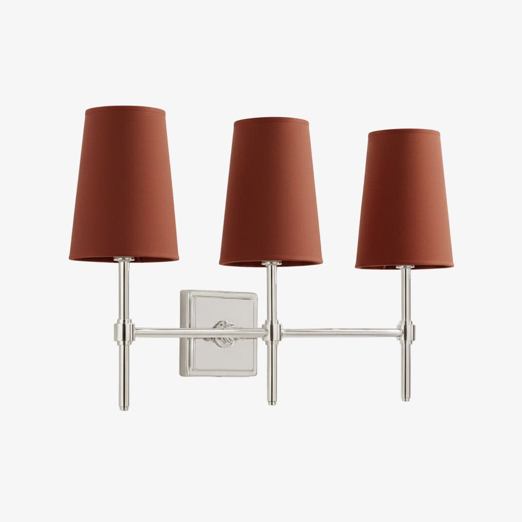 Rowan Elegant White-Linen Shade Wall Lamp – Retro Metal Wall Light for Bedroom & Hallway | Esilora