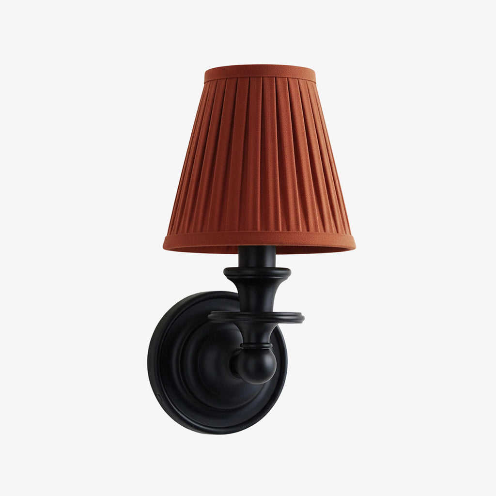Rowan Drum Shade Wall Sconce – Fabric Sconce Light for Cozy Cottage Lighting | Esilora