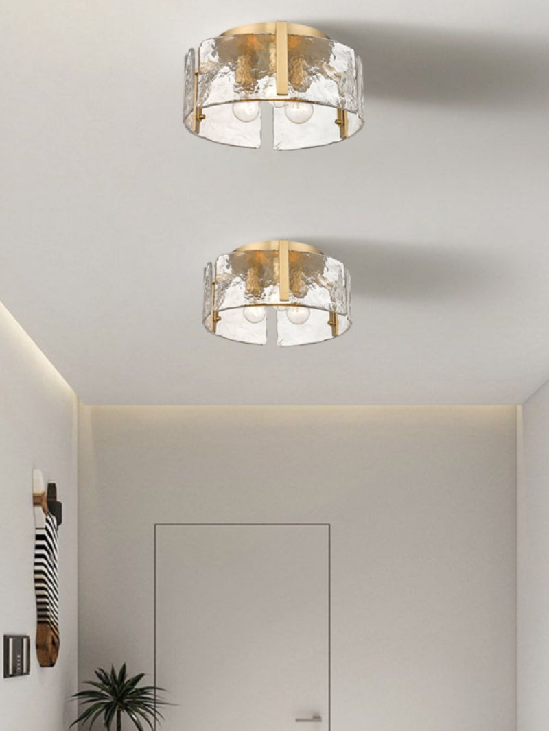 Plafonnier moderne rétro Kalvora avec abat-jour sculptural - Idéal pour chambre ou salon | Esilora