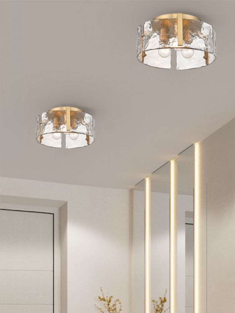 Plafonnier moderne rétro Kalvora avec abat-jour sculptural - Idéal pour chambre ou salon | Esilora