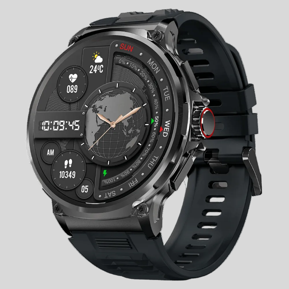 Waterproof GPS Smartwatch — 5 ATM, Rugged Build, Trail Tracking