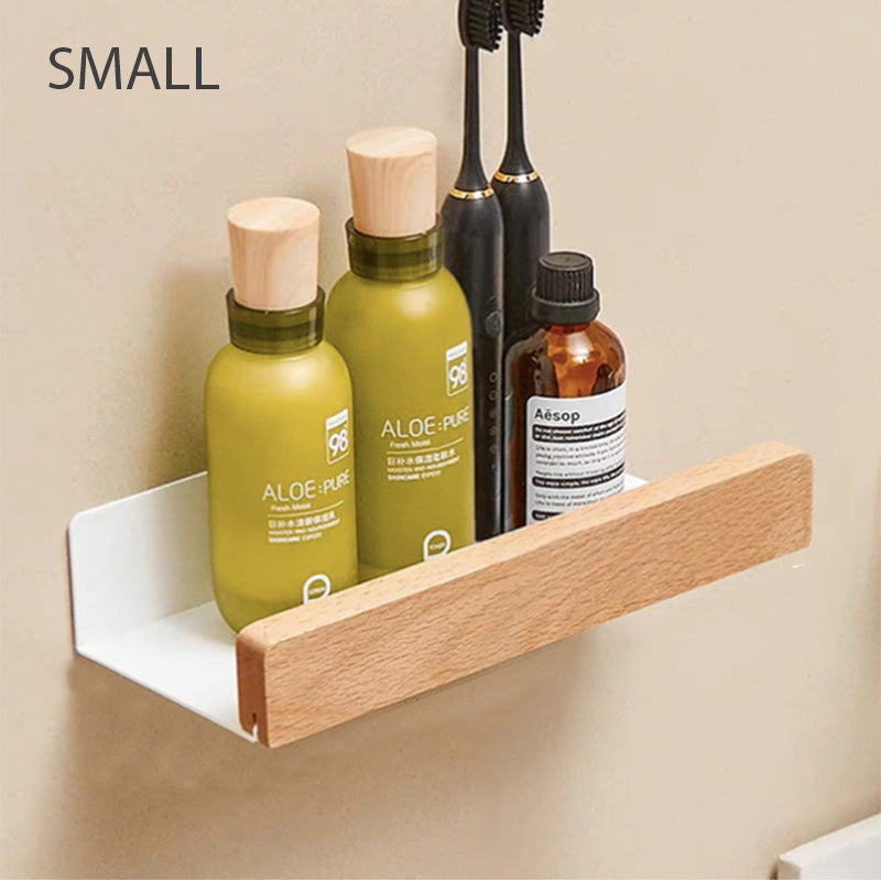 Bathroom Shelves For Modern Storage With Warm Minimalist Design