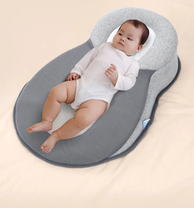 Cuscino ergonomico per neonati BabyEase — Supporto per la testa piatta, 0–6 mesi