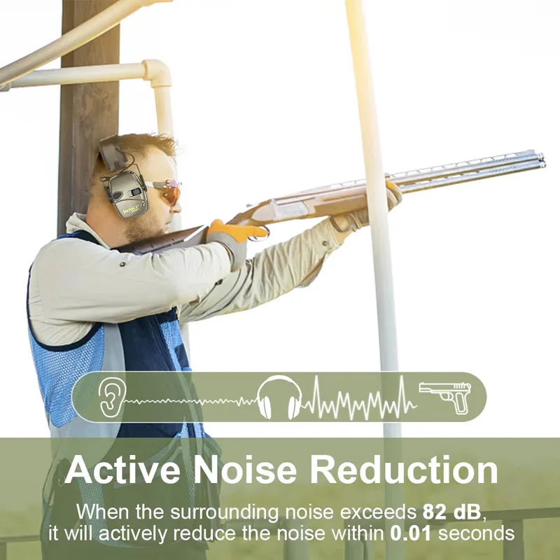 Cuffie elettroniche antirumore Aurexon — attenuazione di 23 dB, microfoni