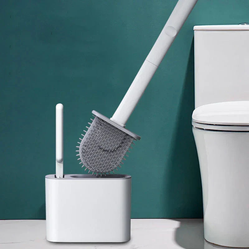 Silikone-toiletbørste med vægholder – Esilora