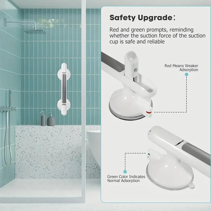 No Drill Grab Bar with Powerful Suction and Secure Hold