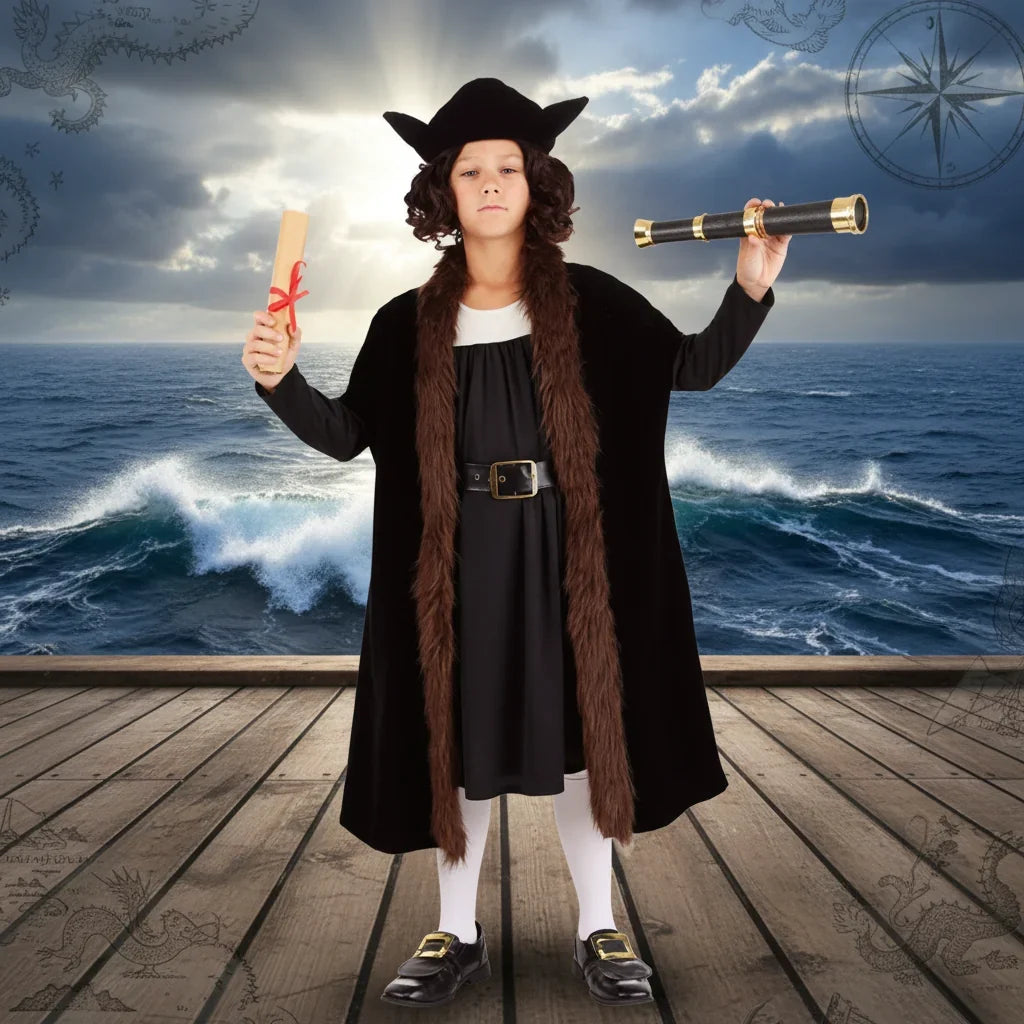 Adult Colonial Historical Uniform Costume Set — Halloween Cosplay