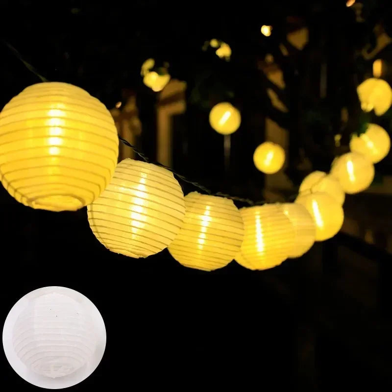 Solar LED Lantern String Lights – IP65 Waterproof Design - Esilora