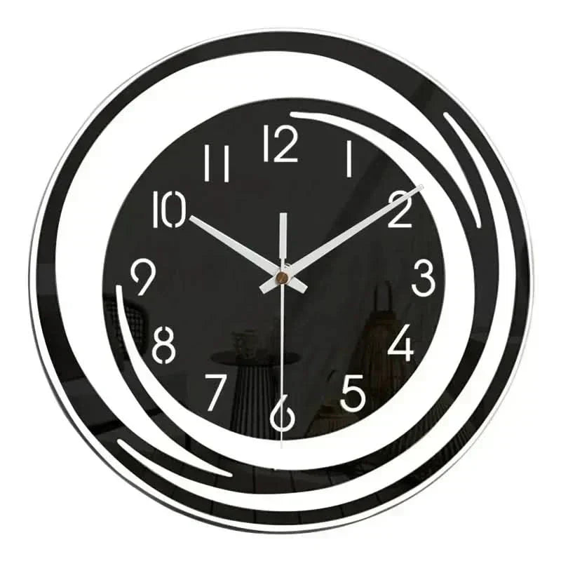 AuroraTime Acrylic Wall Clock Silent Modern Design For Minimalists