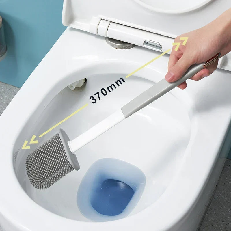 Silikone-toiletbørstesæt med holder – Esilora
