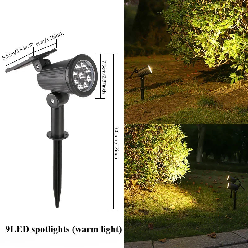 Solarer LED-Gartenstrahler für den Außenbereich - Esilora