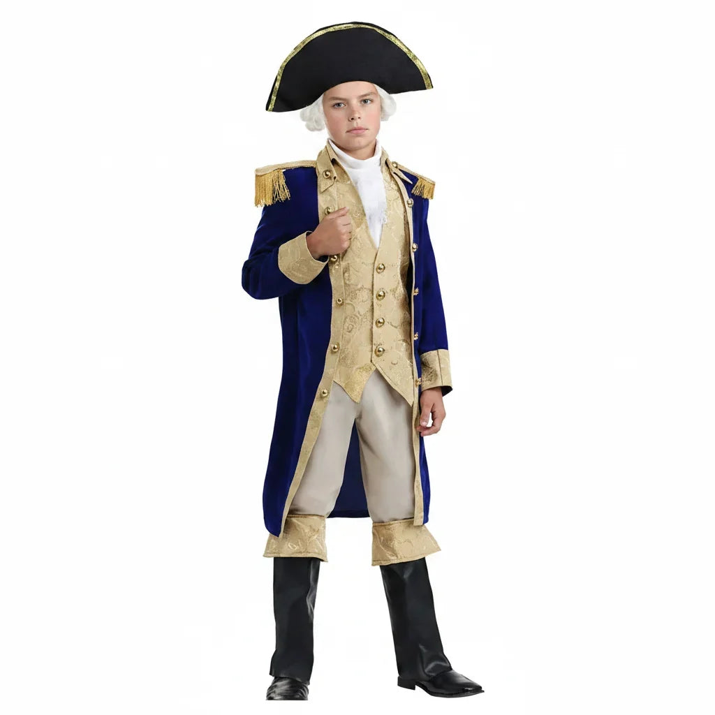 Adult Colonial Historical Uniform Costume Set — Halloween Cosplay
