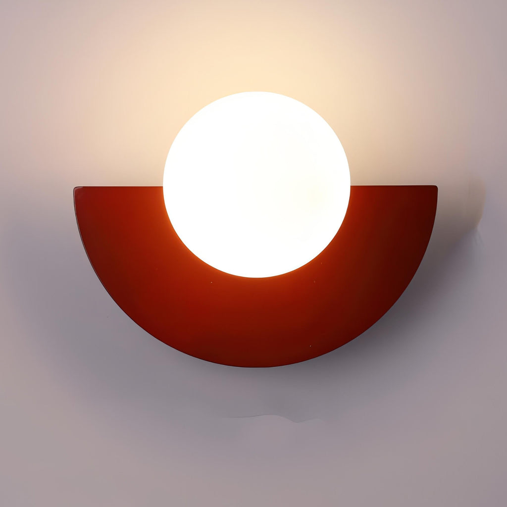 Lampada da parete Arctiq – LED integrato caldo scandinavo semicircolare