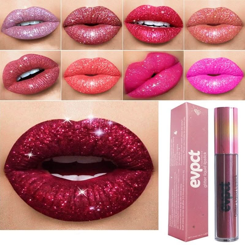 Crystal Glow Waterproof Glitter Lipstick For Festive Looks With Long Lasting Shine