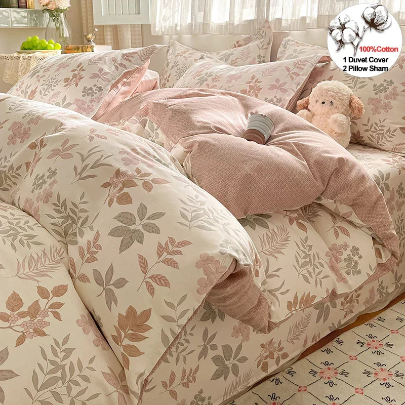 Luxury Floral Duvet Cover Set for Timeless Bedroom Style
