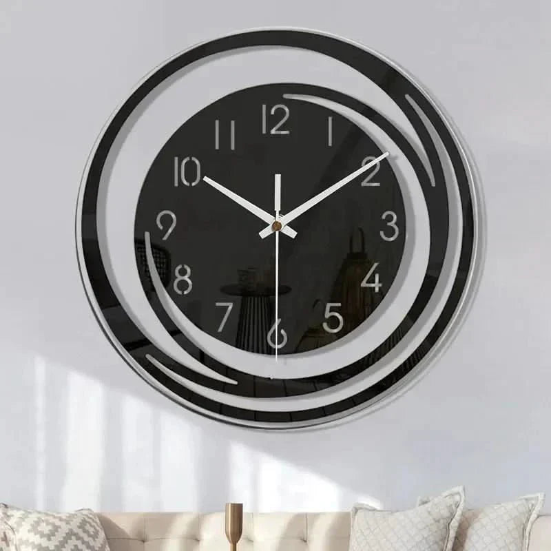 AuroraTime Acrylic Wall Clock Silent Modern Design For Minimalists