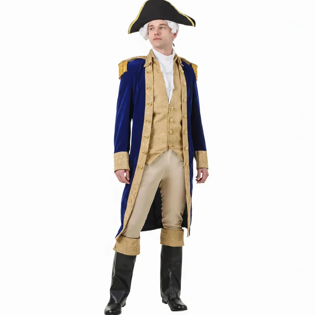 Adult Colonial Historical Uniform Costume Set — Halloween Cosplay