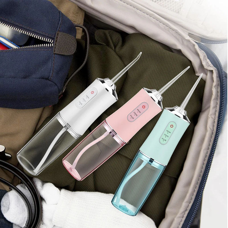 Oppladbar, bærbar trådløs vannflosser for grundig rengjøring, oral irrigator