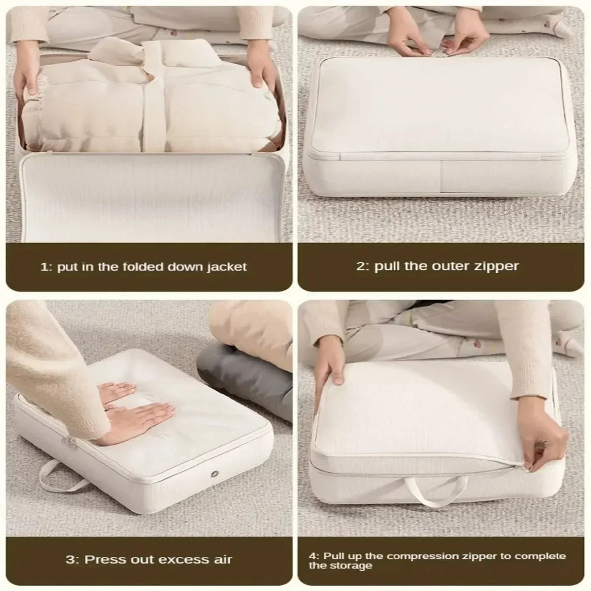 Compression Packing Set for Clothes, Quilts, and Blankets